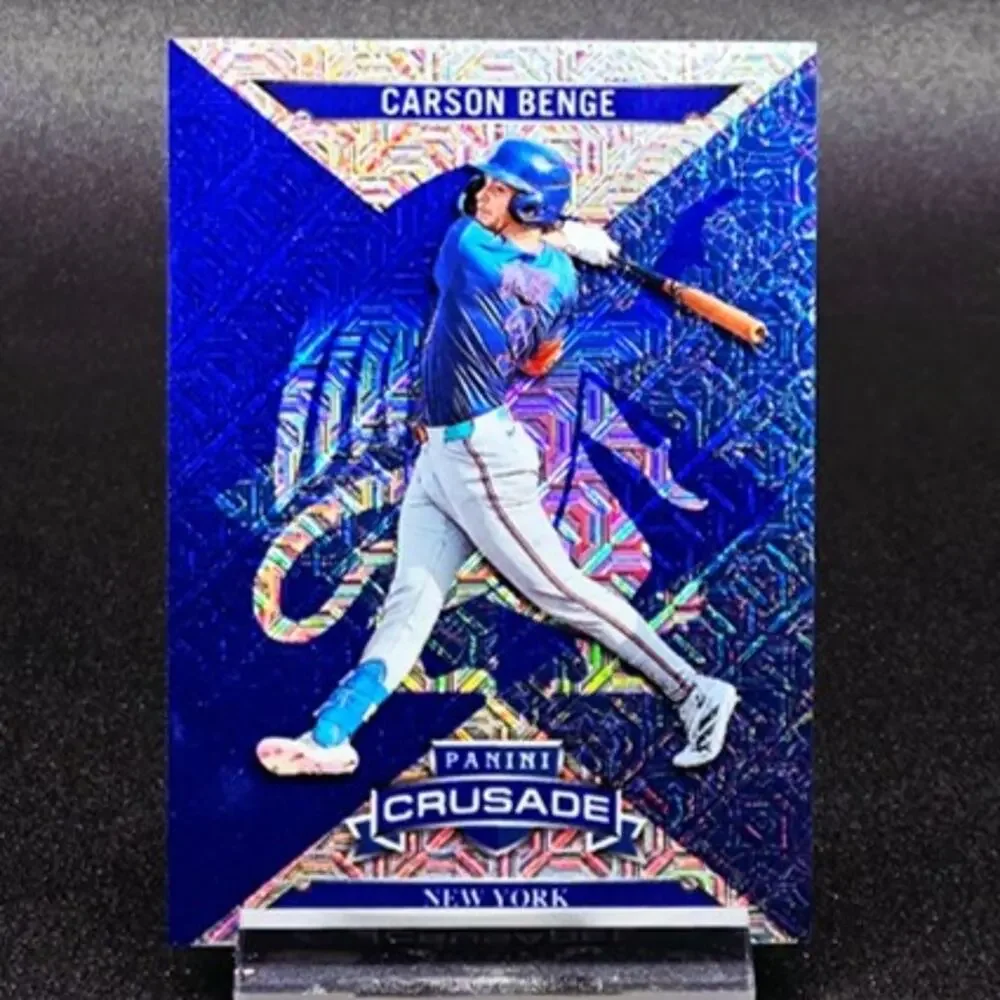Carson Benge Blue Mojo Black Pandora RC New York Mets Top Prospect - Picture 4 of 5